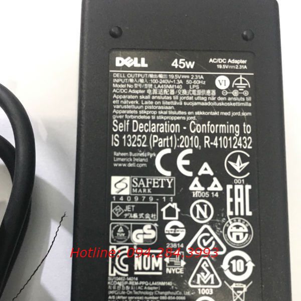 Sạc laptop Dell 19.5V 2.31A